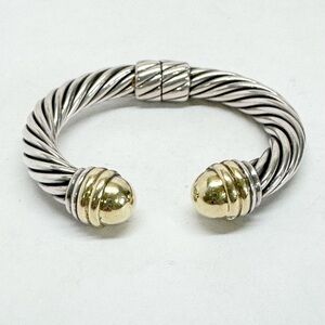 David Yurman Silver and Gold Bracelet